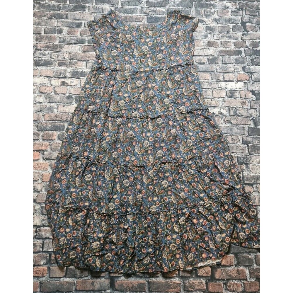 NATURAL LIFE Collette Tiered Maxi Dress Size XL Boho Floral Lot of 2 - Picture 12 of 12